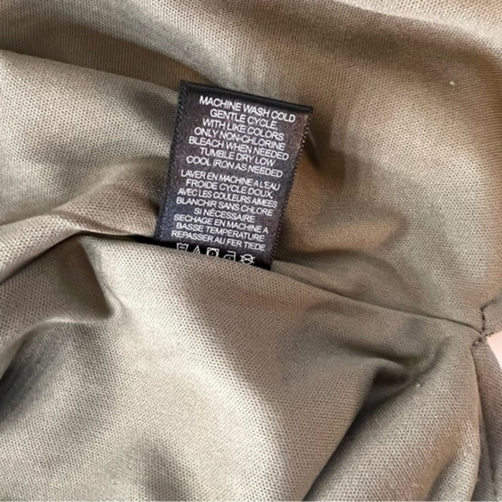 AFRM Asymmetrical Midi Tan Side Slit Skirt - Picture 7 of 8